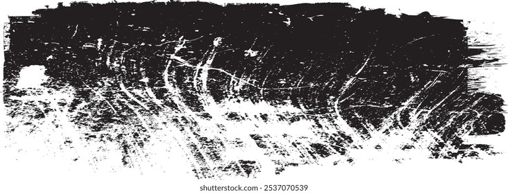 Brush paint .Grunge Paint Roller . Vector brush Stroke . Distressed banner . Black stripe with rough edges. paintbrush design element . Gradient brush . Bulge line . Distress textured stroke