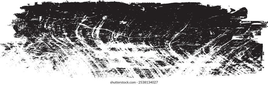 Brush paint .Grunge Paint Roller . Vector brush Stroke . Distressed banner . Black stripe with rough edges. paintbrush design element . Gradient brush . Bulge line . Distress textured stroke
