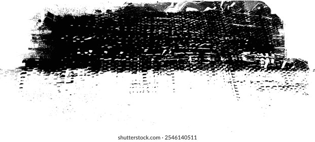 Brush paint .Grunge Paint Roller . Vector brush Stroke . Distressed banner . Black stripe with rough edges. paintbrush design element . Gradient brush . Bulge line . Distress textured stroke