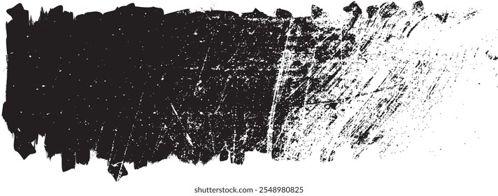 Brush paint .Grunge Paint Roller . Vector brush Stroke . Distressed banner . Black stripe with rough edges. paintbrush design element . Gradient brush . Bulge line . Distress textured stroke