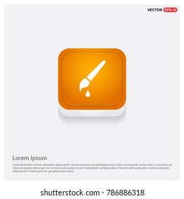 Brush with paint icon