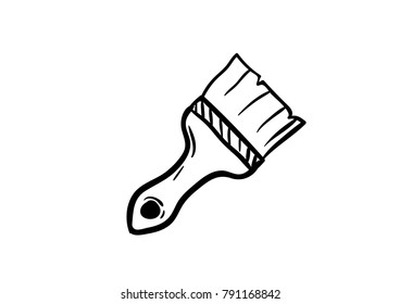 brush paint icon doodle vector cartoon