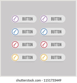 Brush with paint icon - Free vector icon