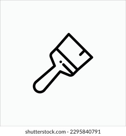 icono de pincel, icono aislado en fondo claro, perfecto para sitio web, blog, logotipo, diseño gráfico, medios sociales, interfaz de usuario, aplicación móvil