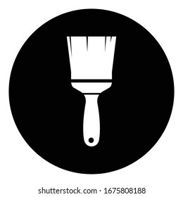 icono de pintura brocha vectorial aislado