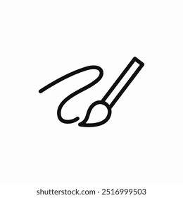 brush paint icon sign vector