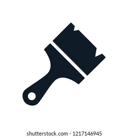 Brush paint icon vector logo template