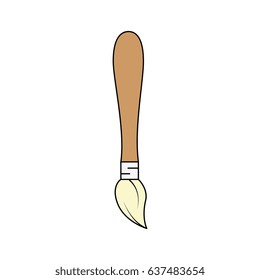 Brush paint isolated