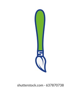 Brush paint isolated