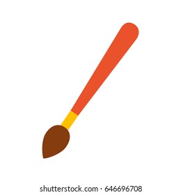 brush paint isolated icon