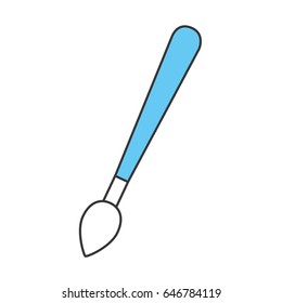 brush paint isolated icon