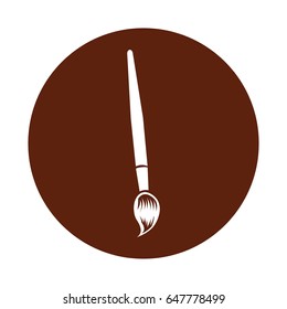 brush paint isolated icon