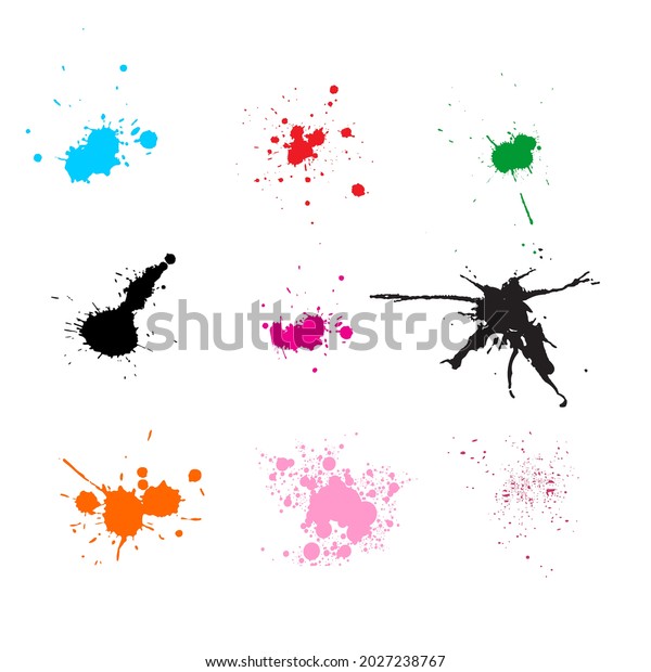 Brush Paint Logo Colour Vector Stock Vector Royalty Free 2027238767   Brush Paint Logo Colour Vector 600w 2027238767 