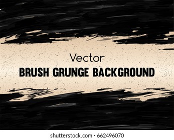 Brush paint on old grunge paper textured for background or banner