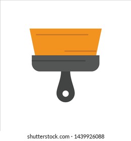 Brush, Paint, Paintbrush, Tool  Flat Color Icon. Vector icon banner Template