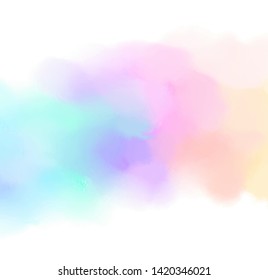 Brush paint paper texture colorful bright vector background for design, art card, poster, wallpaper, banner, print. Vivid smudges hand drawn illistration