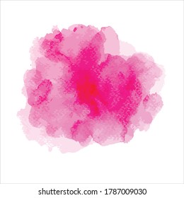 brush of paint shades watercolor on white.vector creative illustration.