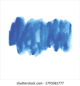 brush of paint shades watercolor on white.vector creative illustration.