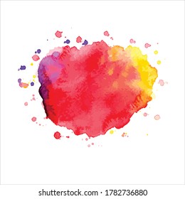 pincel de tonos de pintura acuarela.ilustración creativa vectorial.