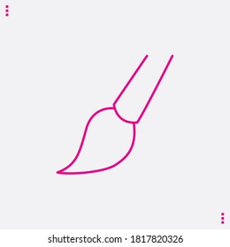 Brush paint simple icon design illustration.