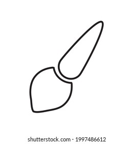 Brush paint simple icon design illustration.