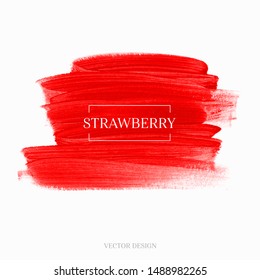 Brush paint stroke acrylic background. Art abstract texture design poster vector. Perfect design for headline, logo and sale banner. 