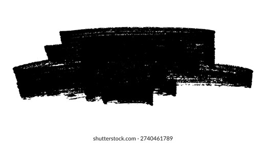 Brush paint stroke texture swatch Hand painted background Ink scribble dab clipart Paint smudge for tags and stamps design