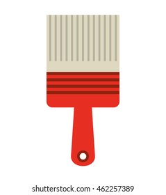brush paint supply icon vector illustration design