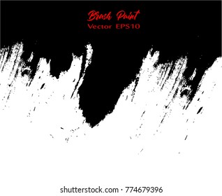 brush paint texture design acrylic stroke poster , Abstract Background. ,Vector