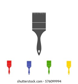 Brush paint tool icon isolated on white background. Vector illustration