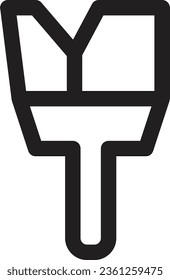 Icono de contorno de la herramienta Pincel