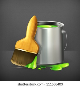 Brush and Paint vector