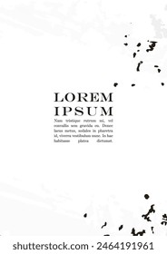 Brush paint Vector Background Templates Set.  Hand Painted Artwork Page Collection. Good for Cover, Invitation, Banner, Placard, Brochure, Poster, Card, Flyer and other.