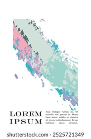 Brush paint Vector Background Templates Set.  Oil Paint Strokes Placard Design. Ideal for Banner, Flyer, Invitation, Business Card.