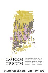 Brush paint Vector Background Templates Set.  Hand Painted Artwork Page Collection. Good for Cover, Invitation, Banner, Placard, Brochure, Poster, Card, Flyer and other.