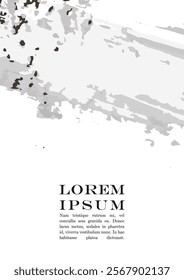 Brush paint Vector Background Templates Set.  Oil Paint Strokes Placard Design. Good for Business Branding.