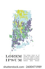 Brush paint Vector Background Templates Set.  Hand Painted Artwork Page Collection. Good for Business Branding.