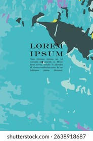 Brush paint Vector Background Templates Set.  Hand Painted Artwork Page Collection. Good for Business Branding.