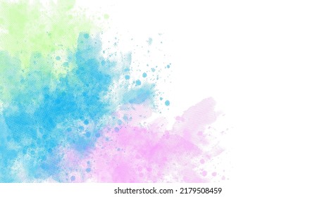 	
Brush Painted Abstract Background. Brush stroked painting.