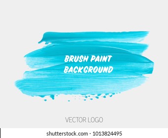 Brush painted acrylic abstract background illustration vector. Perfect watercolor design for headline, logo and sale banner. 