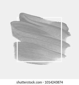 Brush painted acrylic abstract background illustration vector over square frame. Perfect watercolor design for headline, logo and sale banner. 