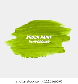 Brush painted acrylic abstract background vector. 