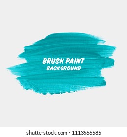 Brush painted acrylic abstract background vector. 