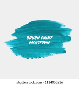 Brush painted acrylic abstract background vector. 