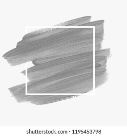 Brush painted acrylic abstract background illustration vector over square frame. Perfect watercolor design for headline, logo and sale banner. 