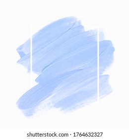 Pinselfarbener abstrakter Acrylhintergrund, Vektorgrafik über Rahmen. Perfektes Aquarell-Design für Headline, Logo und Verkaufsbanner.