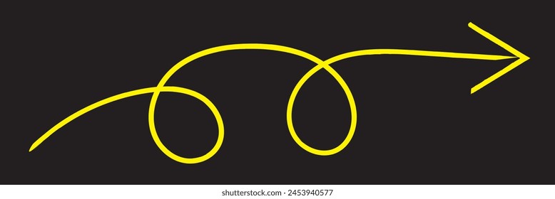 brush painted arrow icon on white background - vector illustration 11