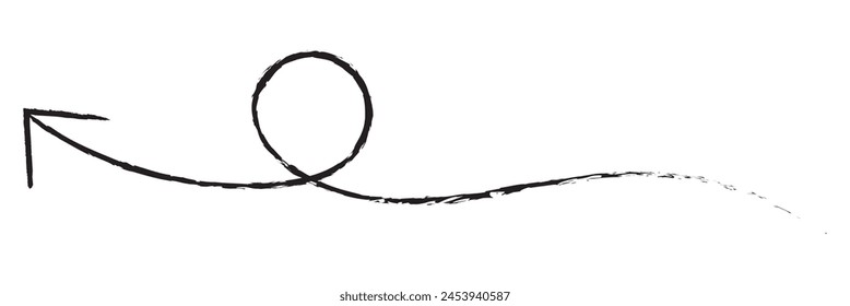 brush painted arrow icon on white background - vector illustration 11