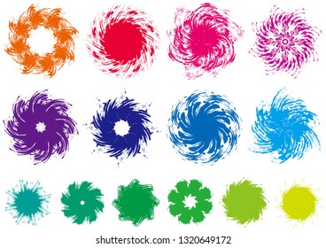 Brush painted flowers image