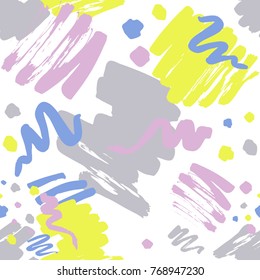 Brush painted seamless pattern Vol.6